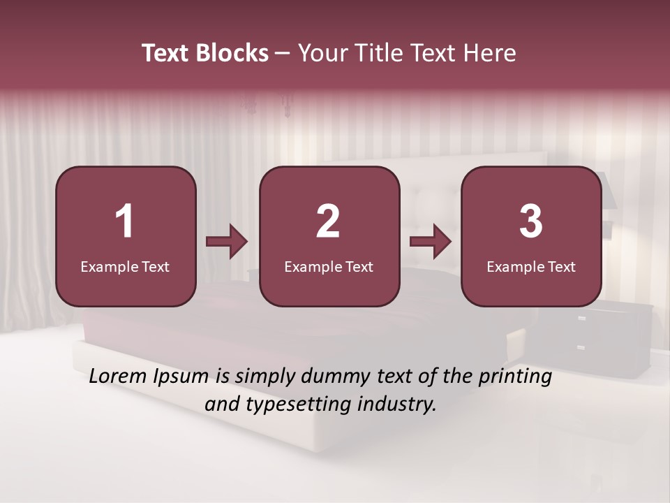 Lamp Flower Bedroom PowerPoint Template