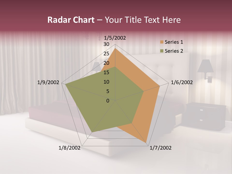 Lamp Flower Bedroom PowerPoint Template
