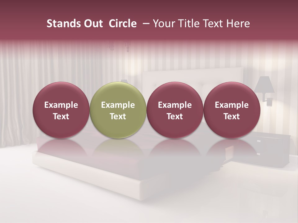 Lamp Flower Bedroom PowerPoint Template