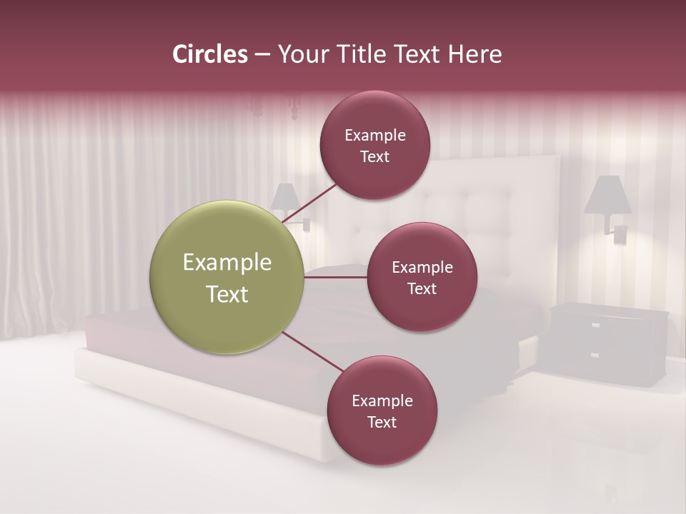 Lamp Flower Bedroom PowerPoint Template