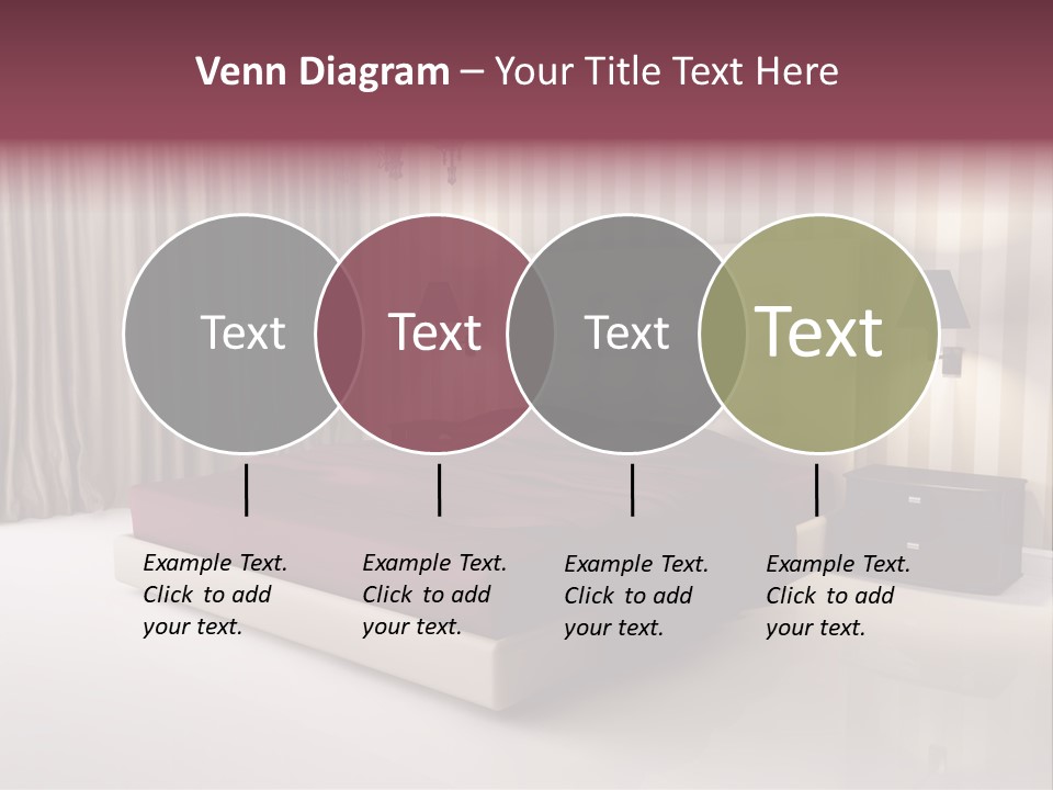 Lamp Flower Bedroom PowerPoint Template