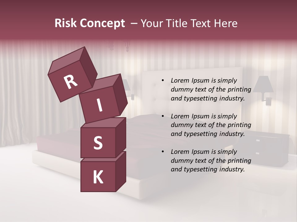 Lamp Flower Bedroom PowerPoint Template