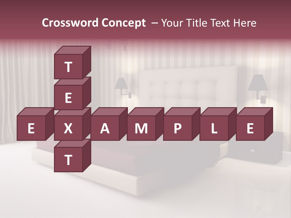 Lamp Flower Bedroom PowerPoint Template