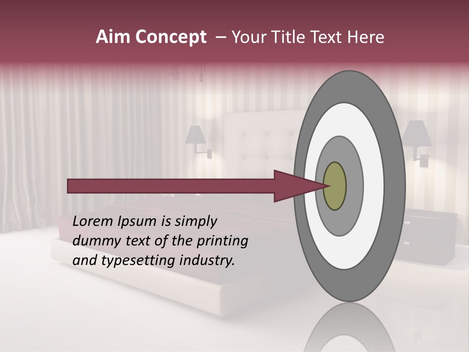 Lamp Flower Bedroom PowerPoint Template