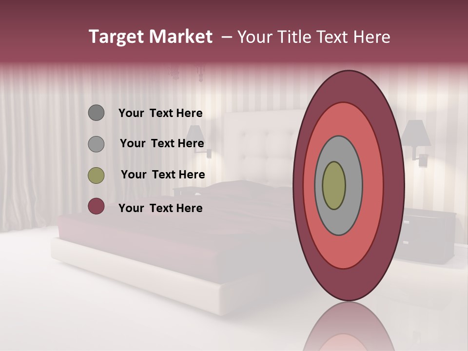 Lamp Flower Bedroom PowerPoint Template