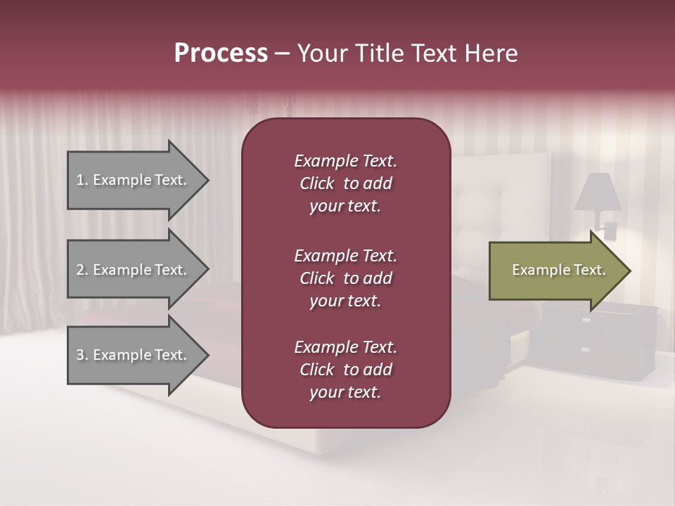 Lamp Flower Bedroom PowerPoint Template