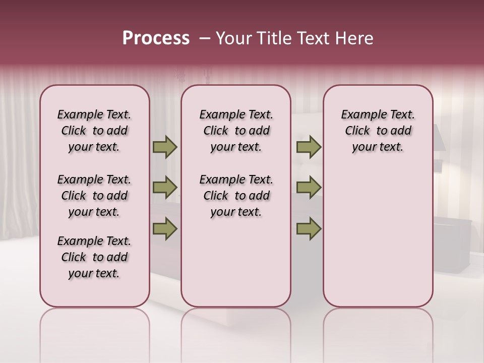 Lamp Flower Bedroom PowerPoint Template