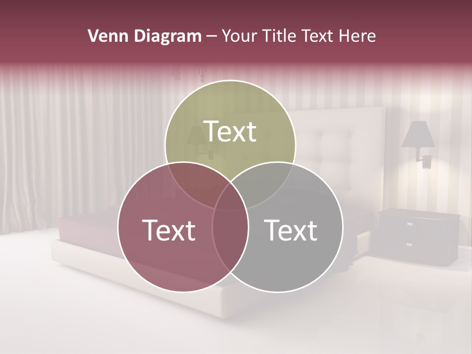 Lamp Flower Bedroom PowerPoint Template