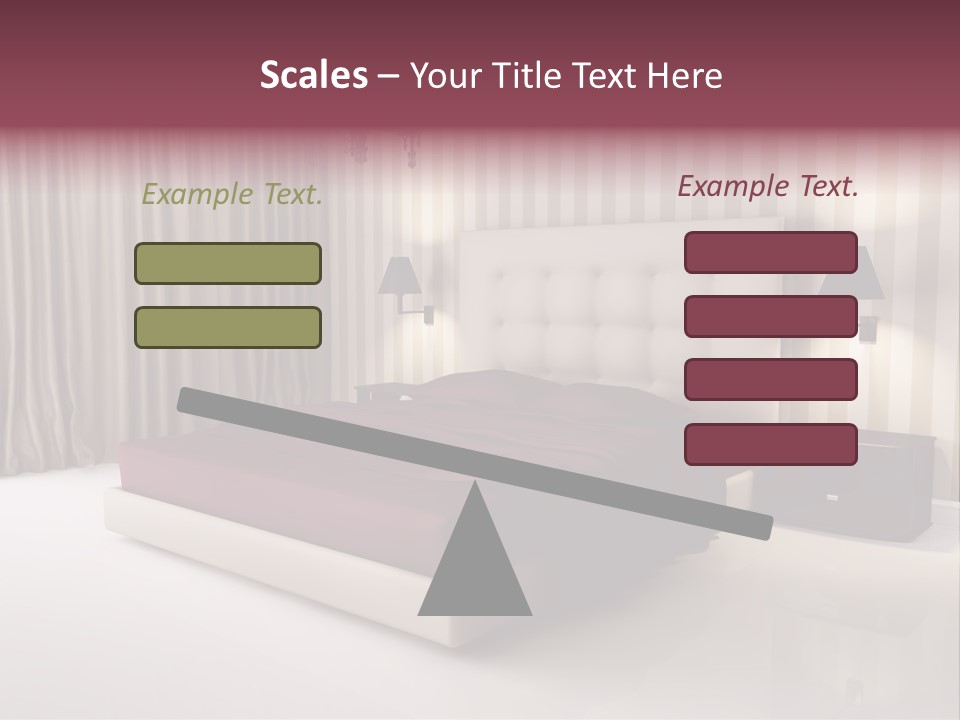 Lamp Flower Bedroom PowerPoint Template