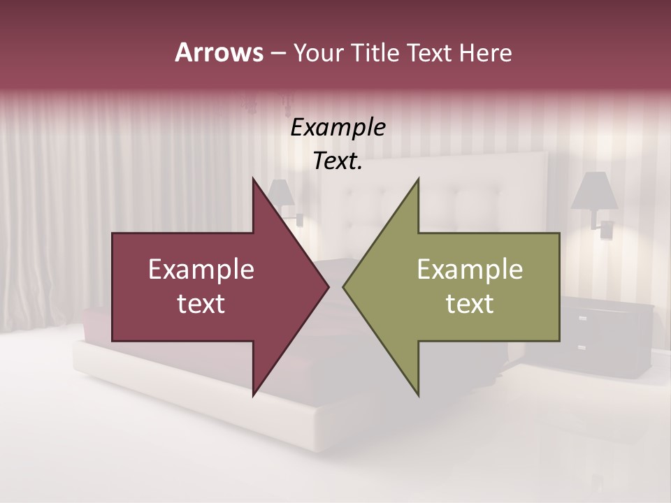 Lamp Flower Bedroom PowerPoint Template