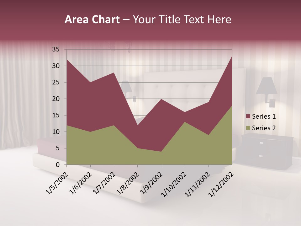 Lamp Flower Bedroom PowerPoint Template