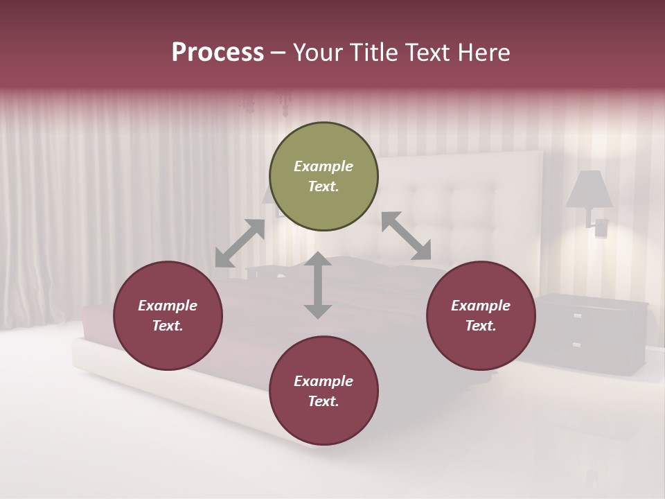 Lamp Flower Bedroom PowerPoint Template