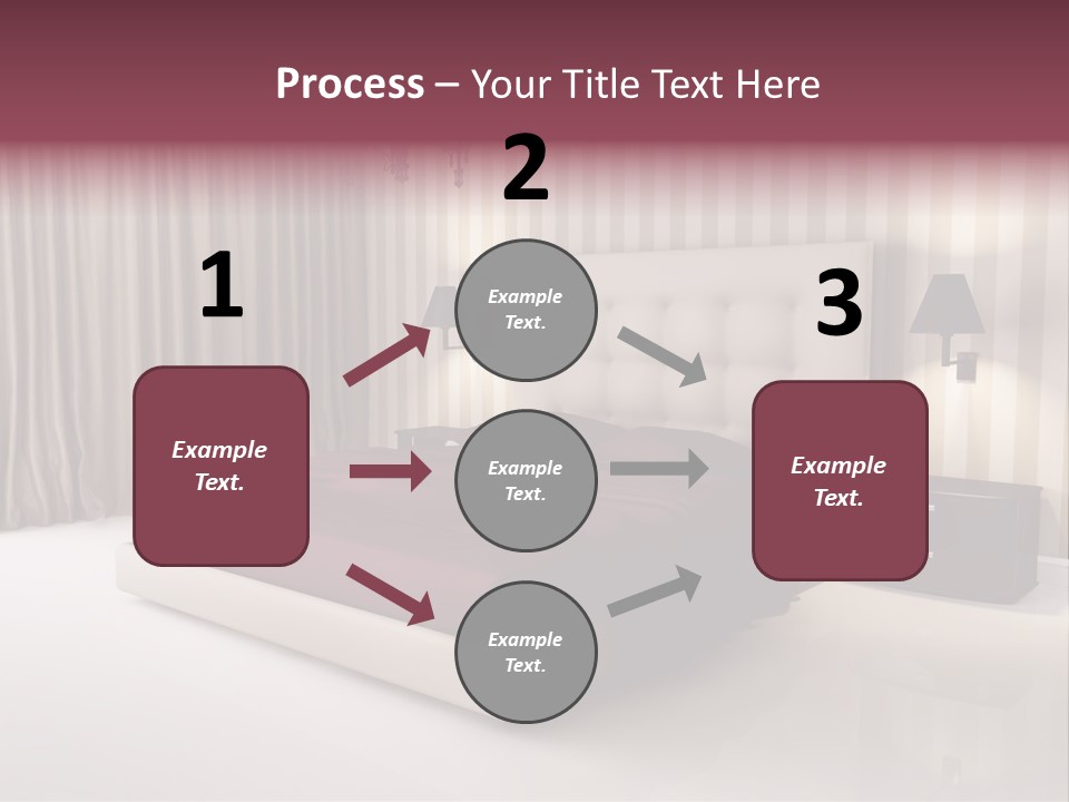 Lamp Flower Bedroom PowerPoint Template