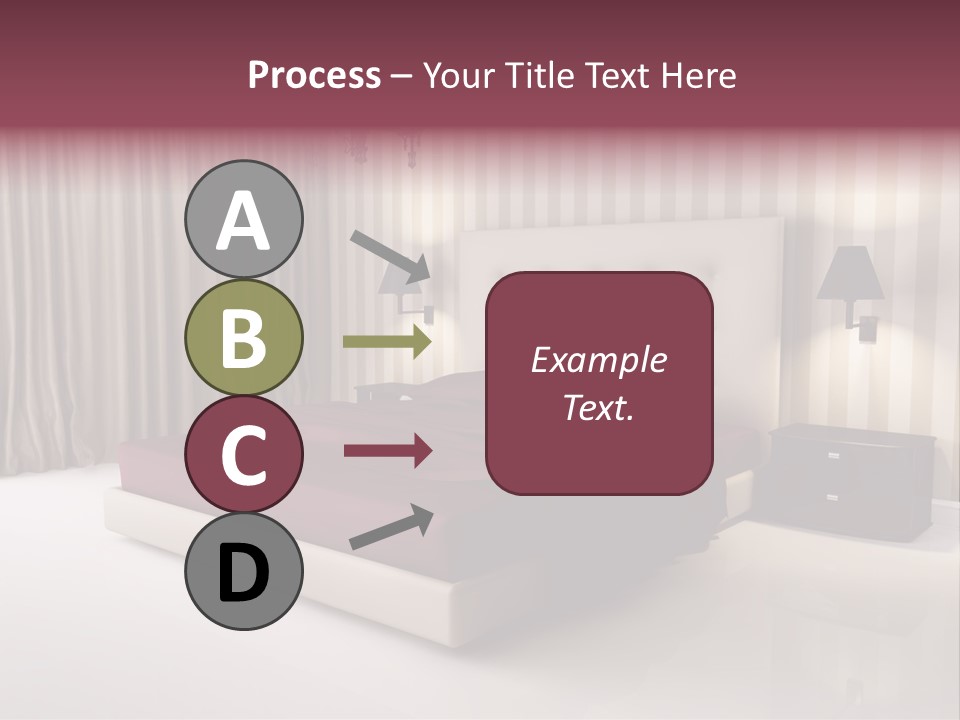 Lamp Flower Bedroom PowerPoint Template