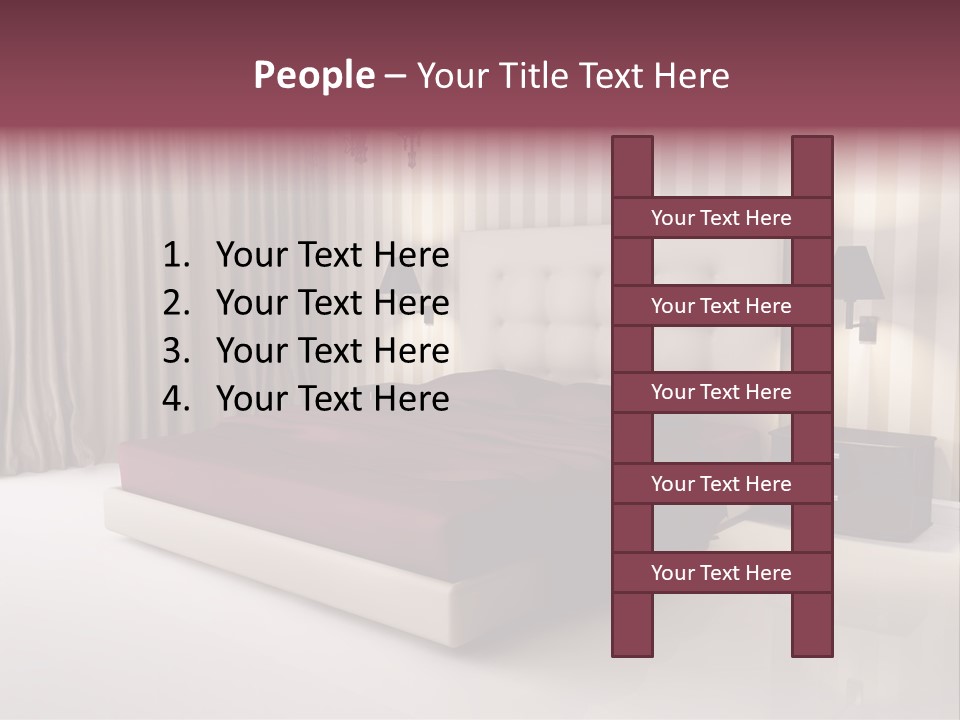 Lamp Flower Bedroom PowerPoint Template