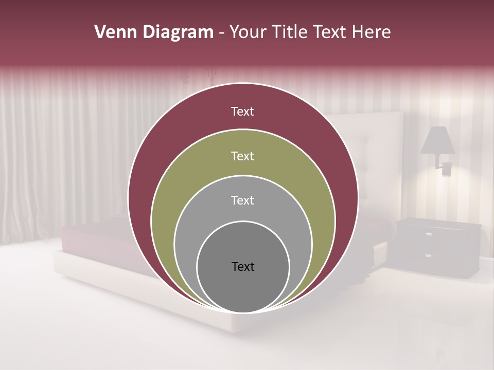 Lamp Flower Bedroom PowerPoint Template
