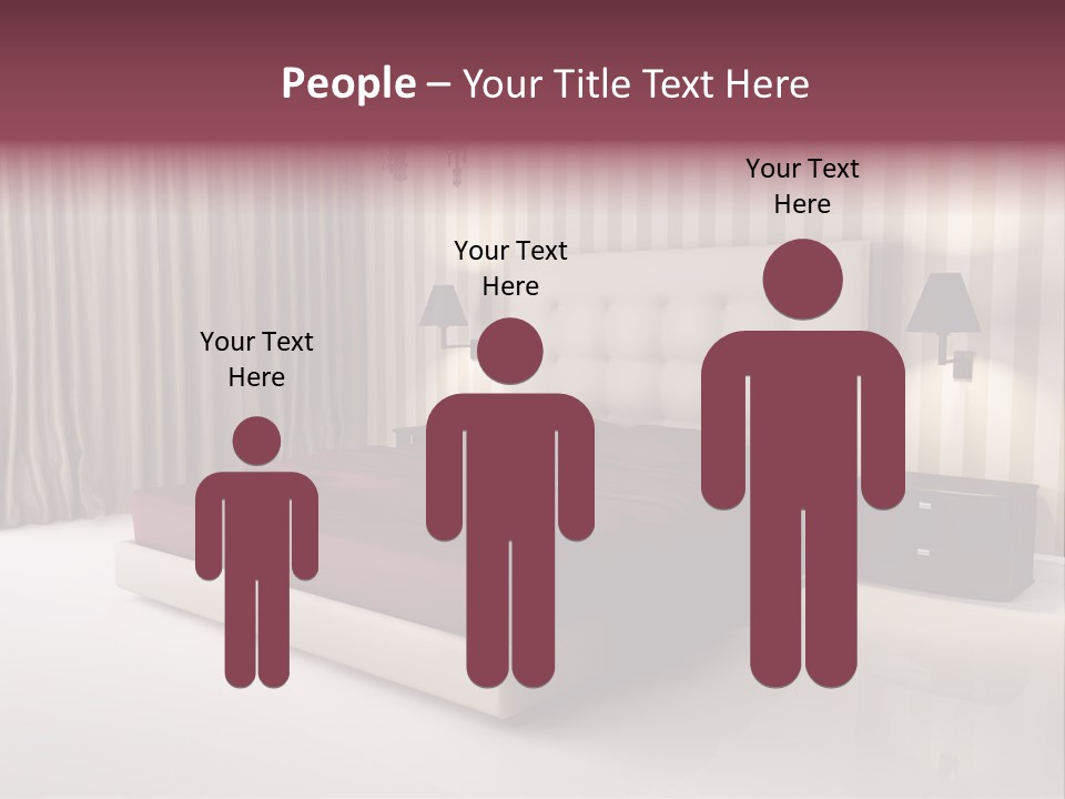 Lamp Flower Bedroom PowerPoint Template