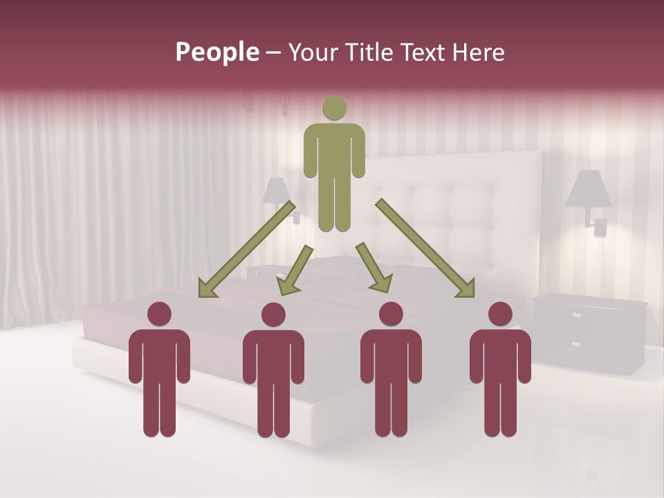 Lamp Flower Bedroom PowerPoint Template