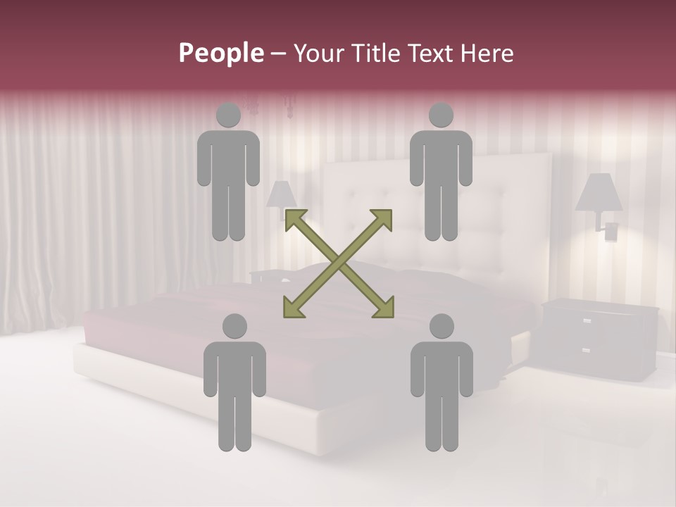 Lamp Flower Bedroom PowerPoint Template