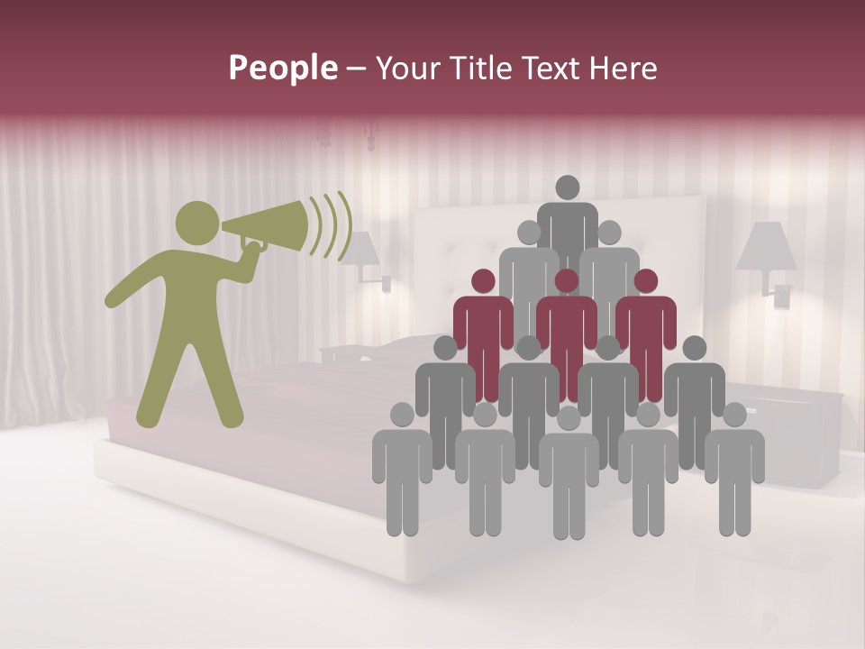 Lamp Flower Bedroom PowerPoint Template