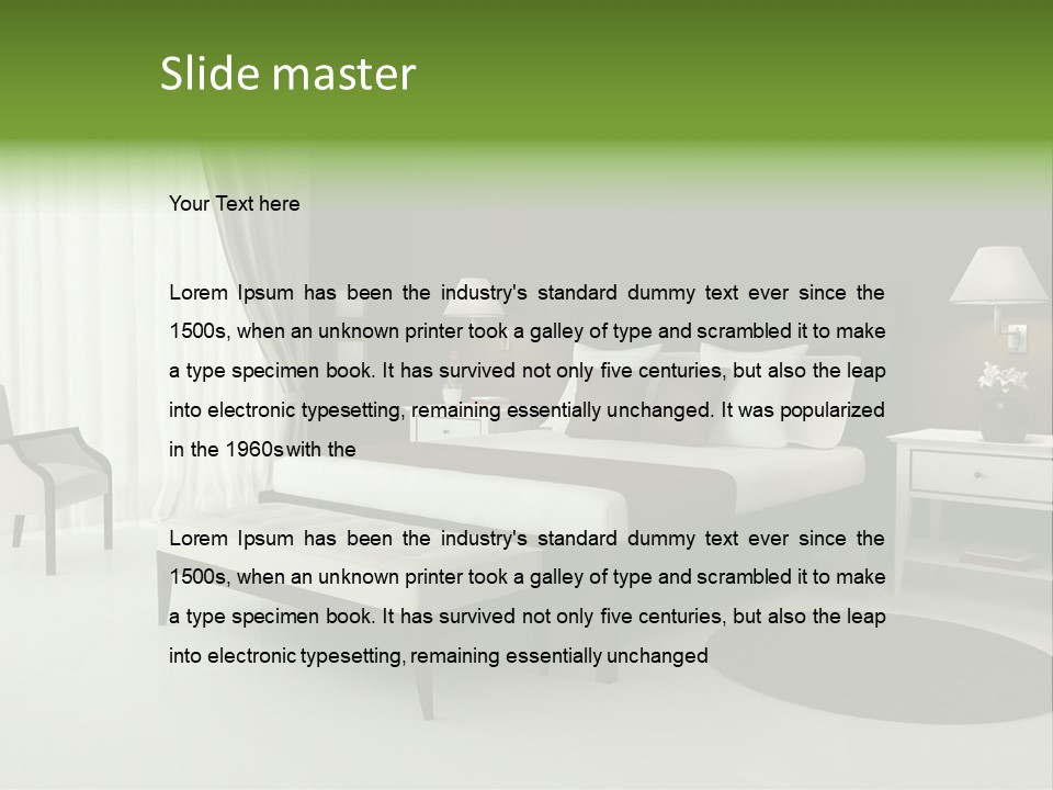 Modern Wallpaper Interior PowerPoint Template