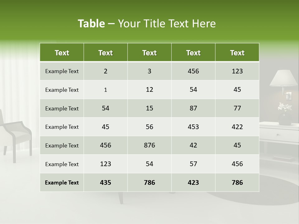 Modern Wallpaper Interior PowerPoint Template