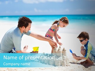 Coast Beach Swimwear PowerPoint Template