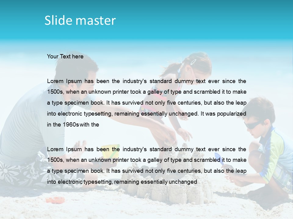Coast Beach Swimwear PowerPoint Template