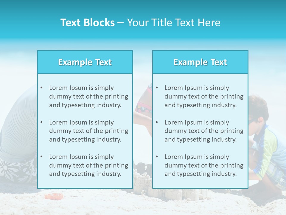 Coast Beach Swimwear PowerPoint Template