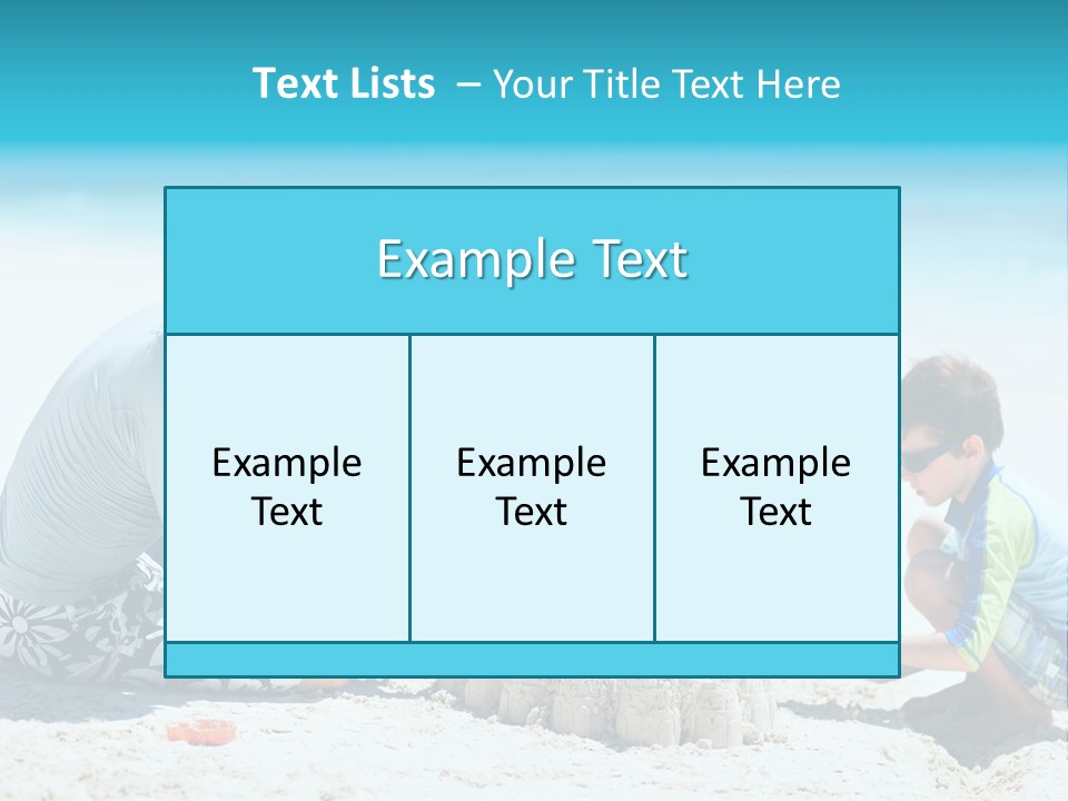 Coast Beach Swimwear PowerPoint Template