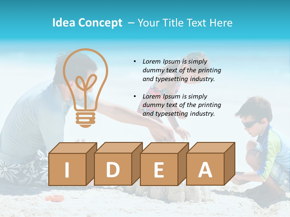 Coast Beach Swimwear PowerPoint Template