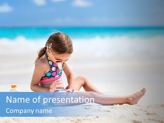 Suntan Skin Beautiful PowerPoint Template