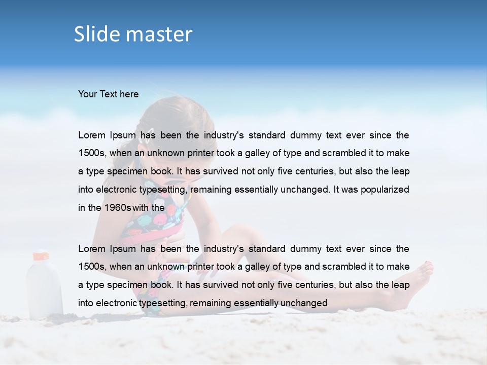 Suntan Skin Beautiful PowerPoint Template