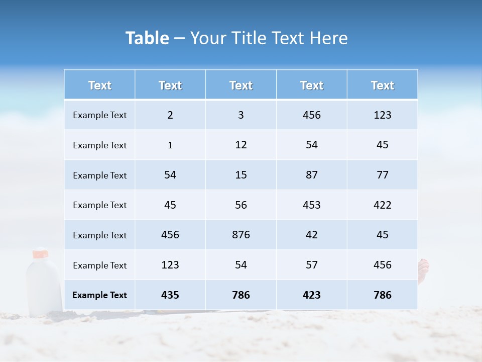 Suntan Skin Beautiful PowerPoint Template