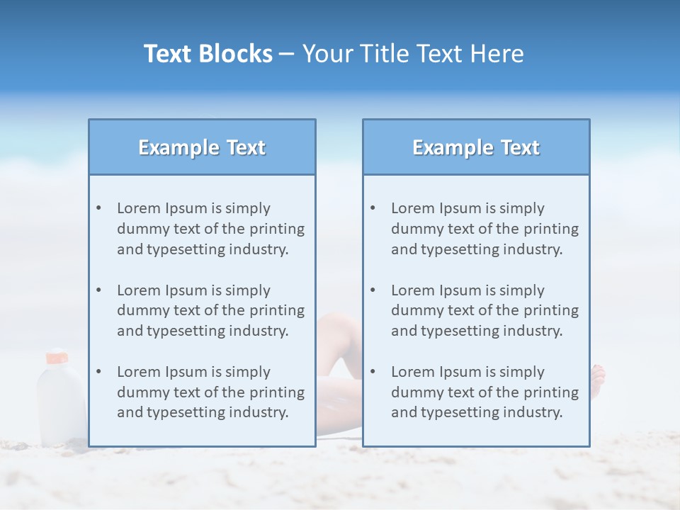 Suntan Skin Beautiful PowerPoint Template