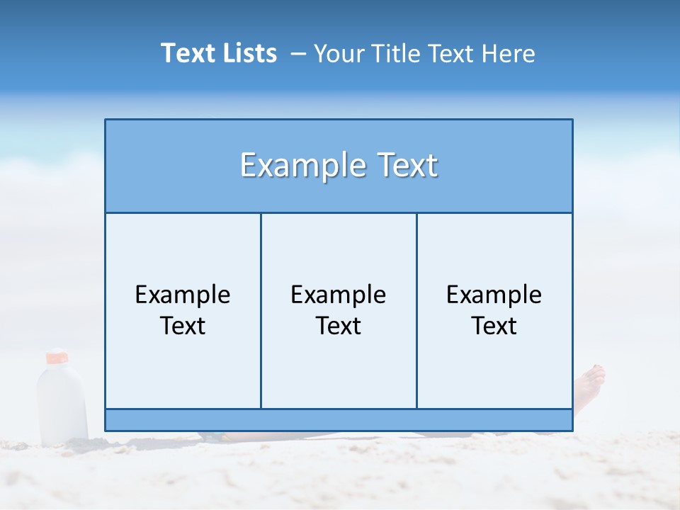 Suntan Skin Beautiful PowerPoint Template