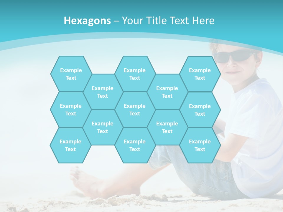 Boy Screen White PowerPoint Template