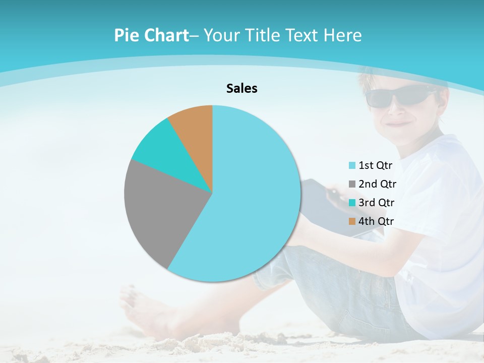 Boy Screen White PowerPoint Template