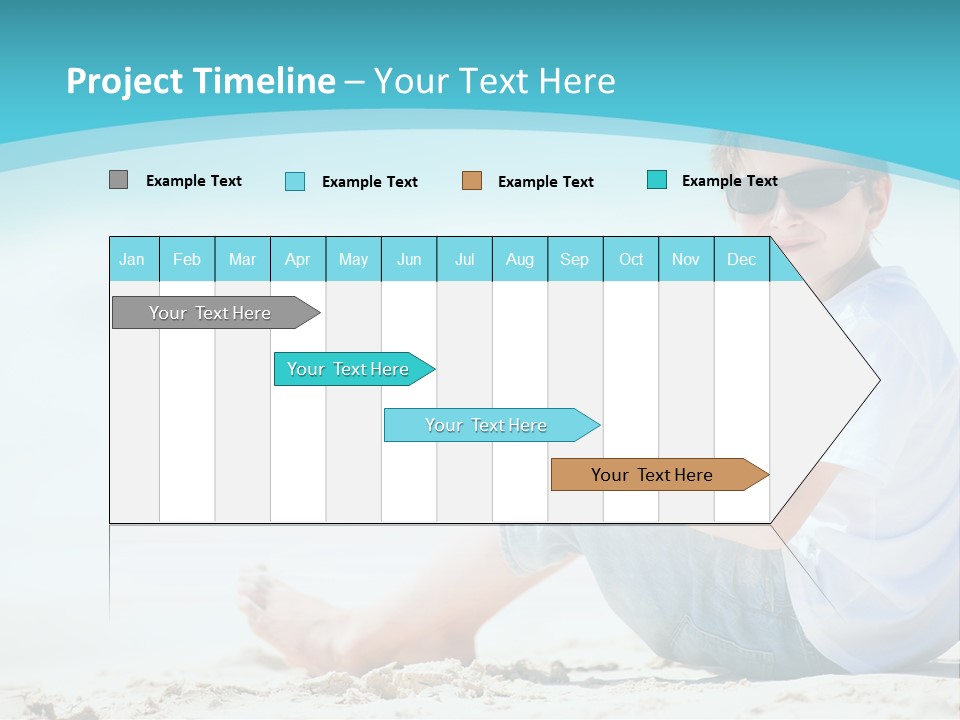 Boy Screen White PowerPoint Template