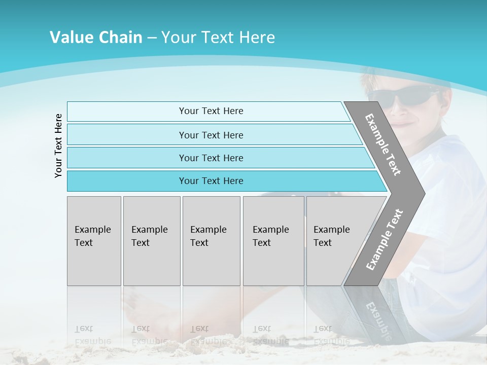 Boy Screen White PowerPoint Template