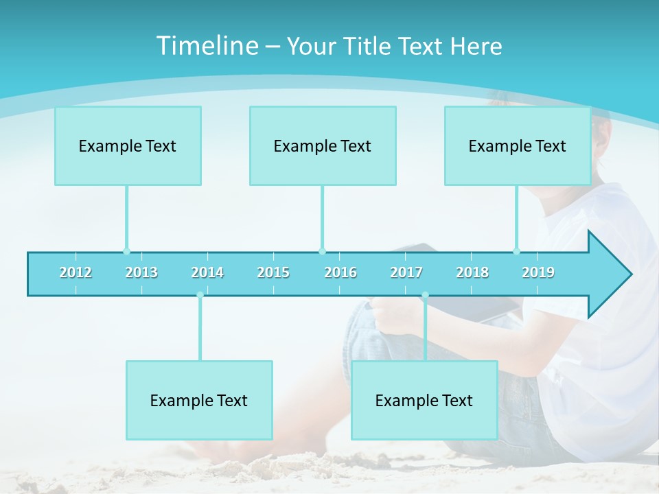 Boy Screen White PowerPoint Template