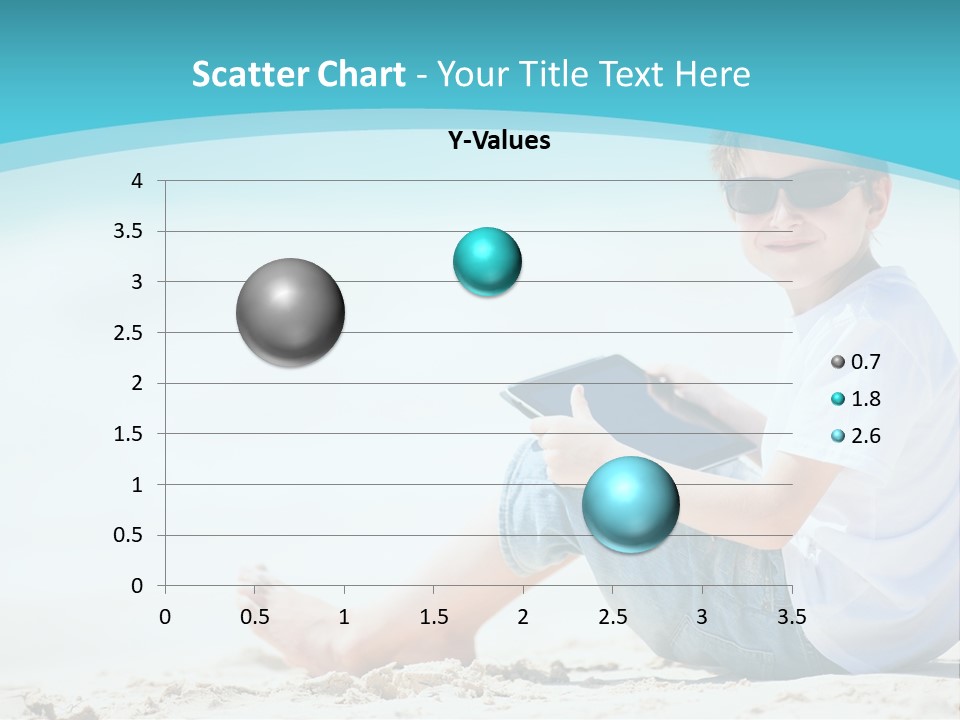 Boy Screen White PowerPoint Template