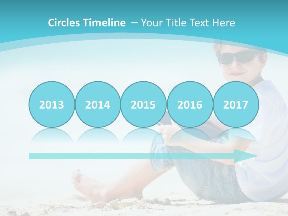 Boy Screen White PowerPoint Template