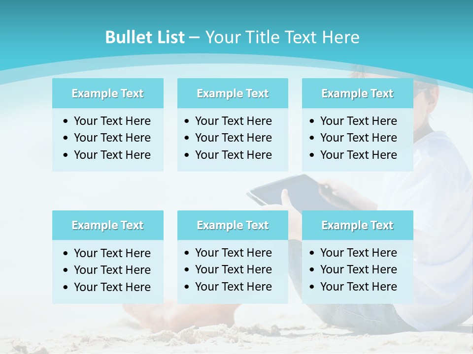 Boy Screen White PowerPoint Template