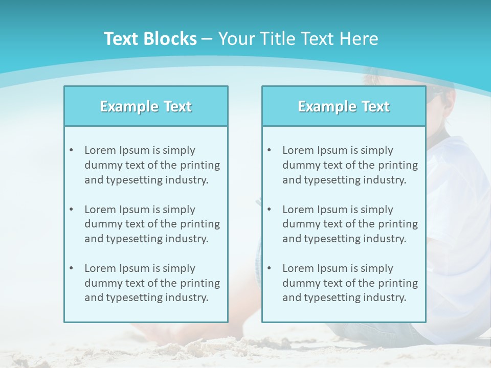Boy Screen White PowerPoint Template