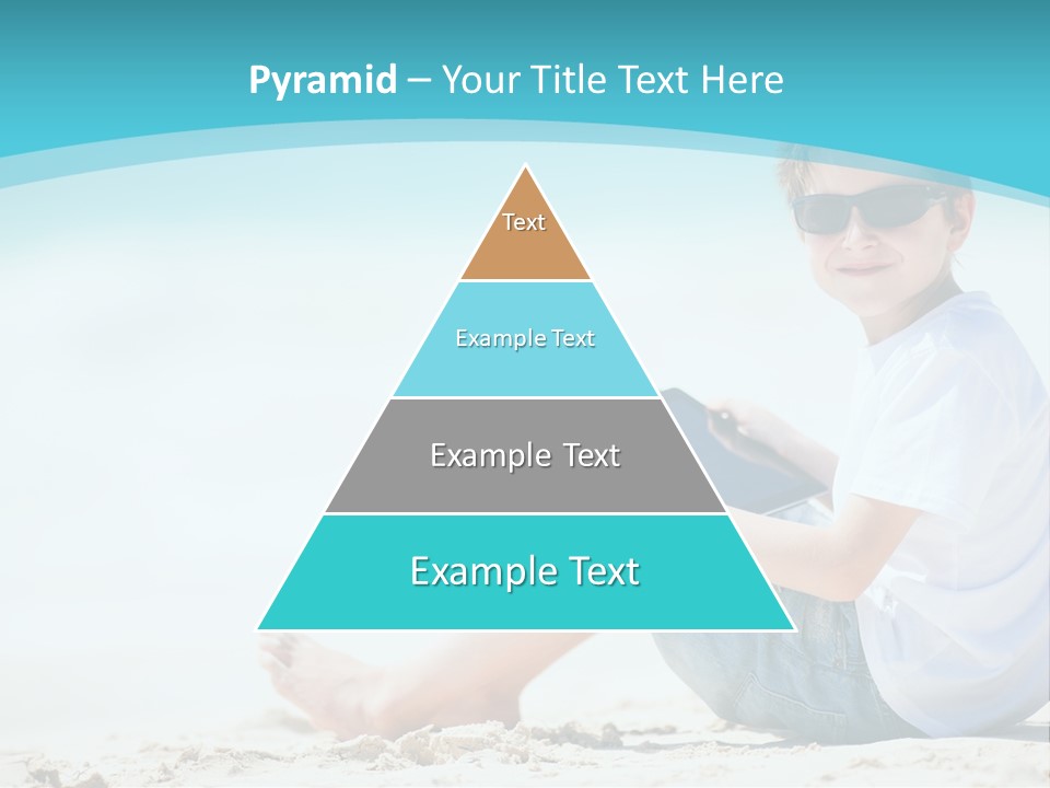 Boy Screen White PowerPoint Template