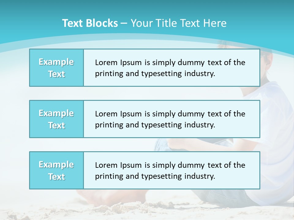 Boy Screen White PowerPoint Template