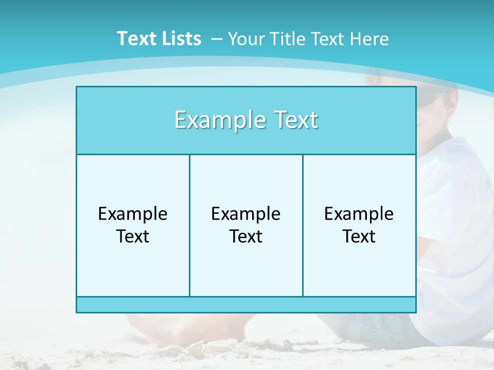 Boy Screen White PowerPoint Template
