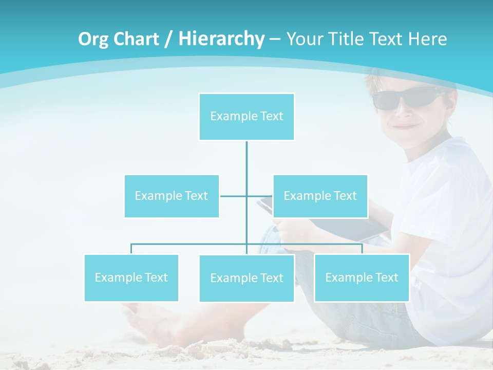 Boy Screen White PowerPoint Template