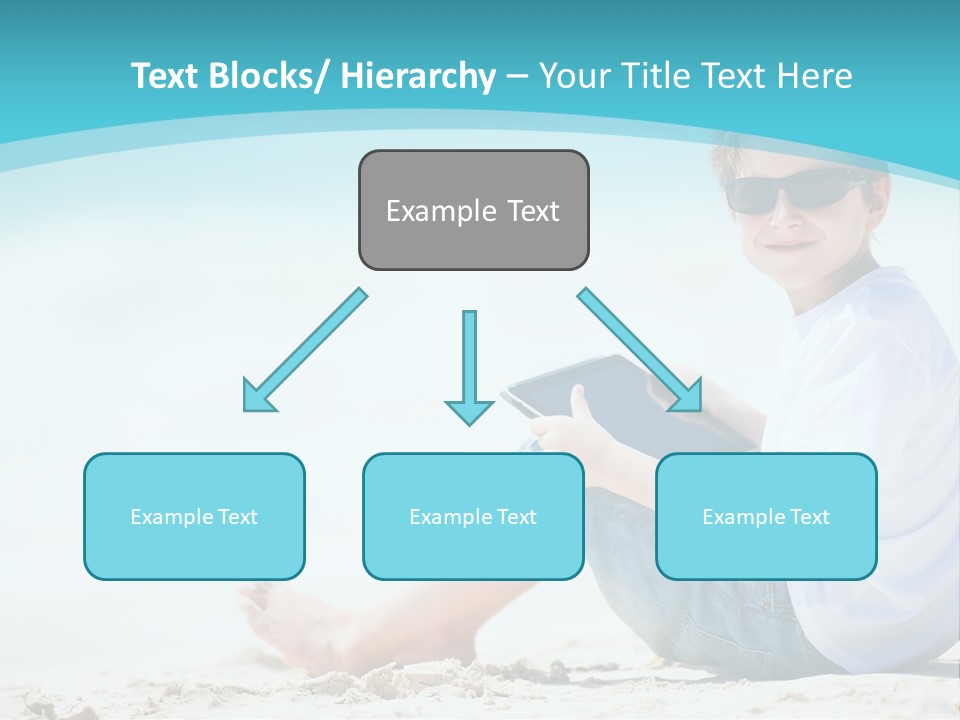 Boy Screen White PowerPoint Template